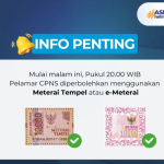 Daftar CPNS Tidak Perlu E Materai